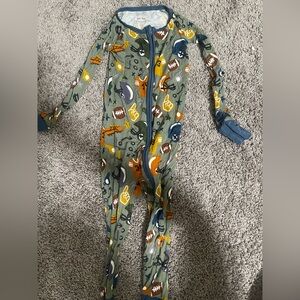 Little Sleepies Football-Themed One Piece Pajama